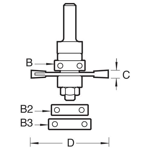 TREND Biscuit Jointer Set (4mm, 40mm, 1/4" Shank) - Image 2
