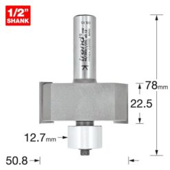 TREND Guided Large Rebater (22.5x50.8mm, 1/2" Shank)