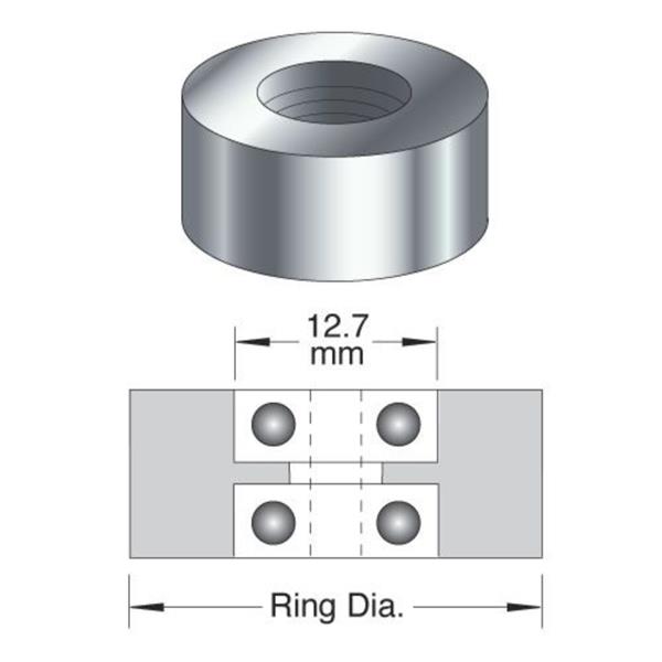 TREND Guided Large Rebater (22.5x50.8mm, 1/2" Shank) - Image 3