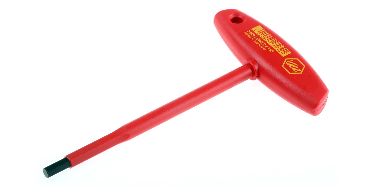 WIHA VDE T-Handle hex driver SW 6mm