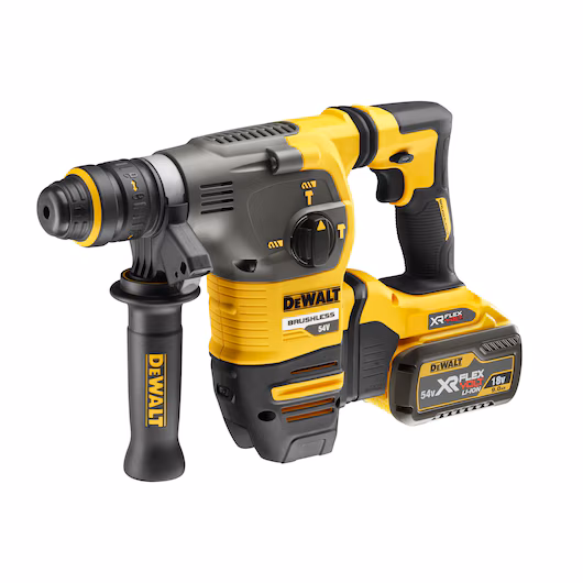 DEWALT 54V SDS-Plus Drill Kit (2x9Ah, 3.5J, 30mm, Quick Chuck)