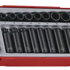 TENGTOOLS Impact Socket Set (1/4" & 3/8" Drive, 24 Piece)