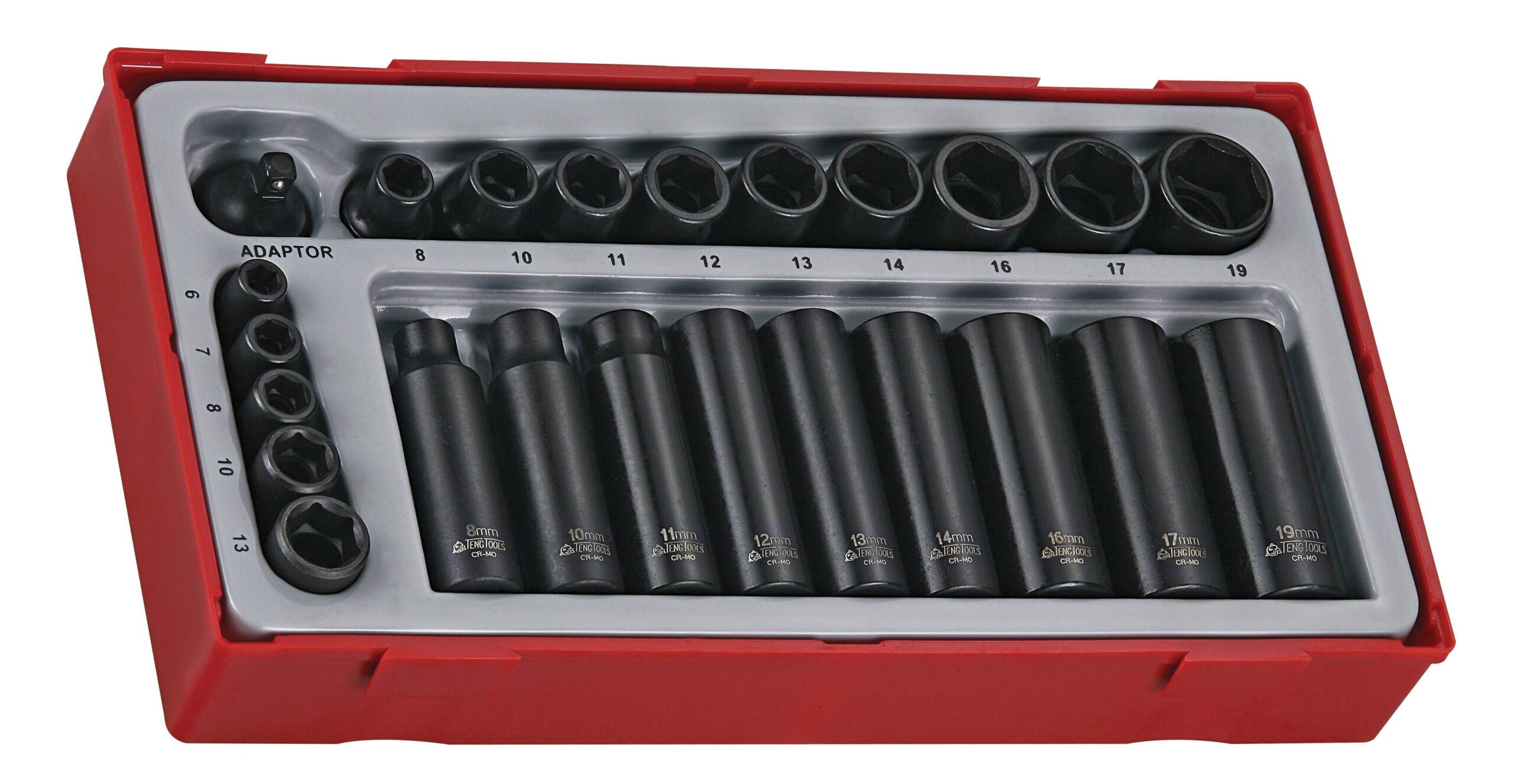 TENGTOOLS Impact Socket Set (1/4" & 3/8" Drive, 24 Piece)