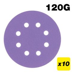 TREND Sanding Discs (120G, 125mm, 50 Piece, Aluminium Oxide)