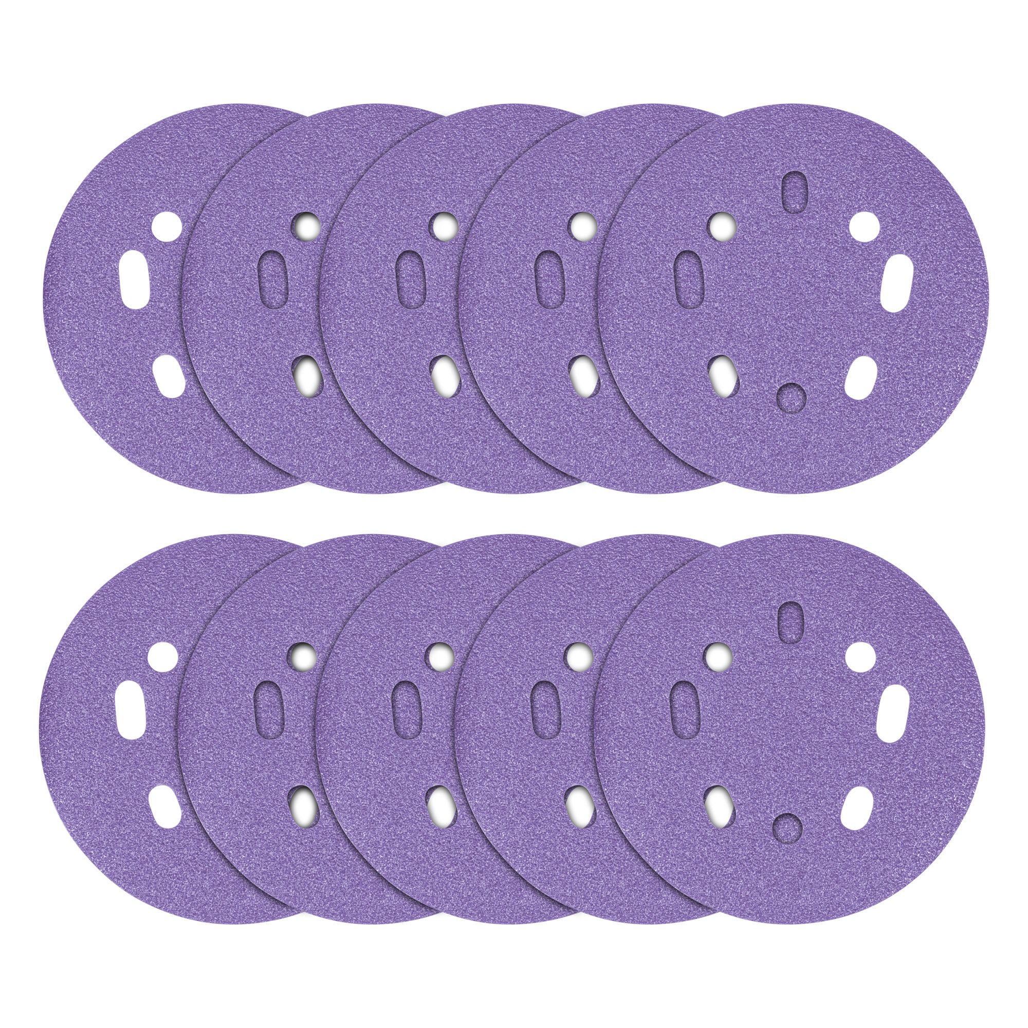 TREND Sanding Discs (60G, 125mm, 10 Piece, Zirconium)