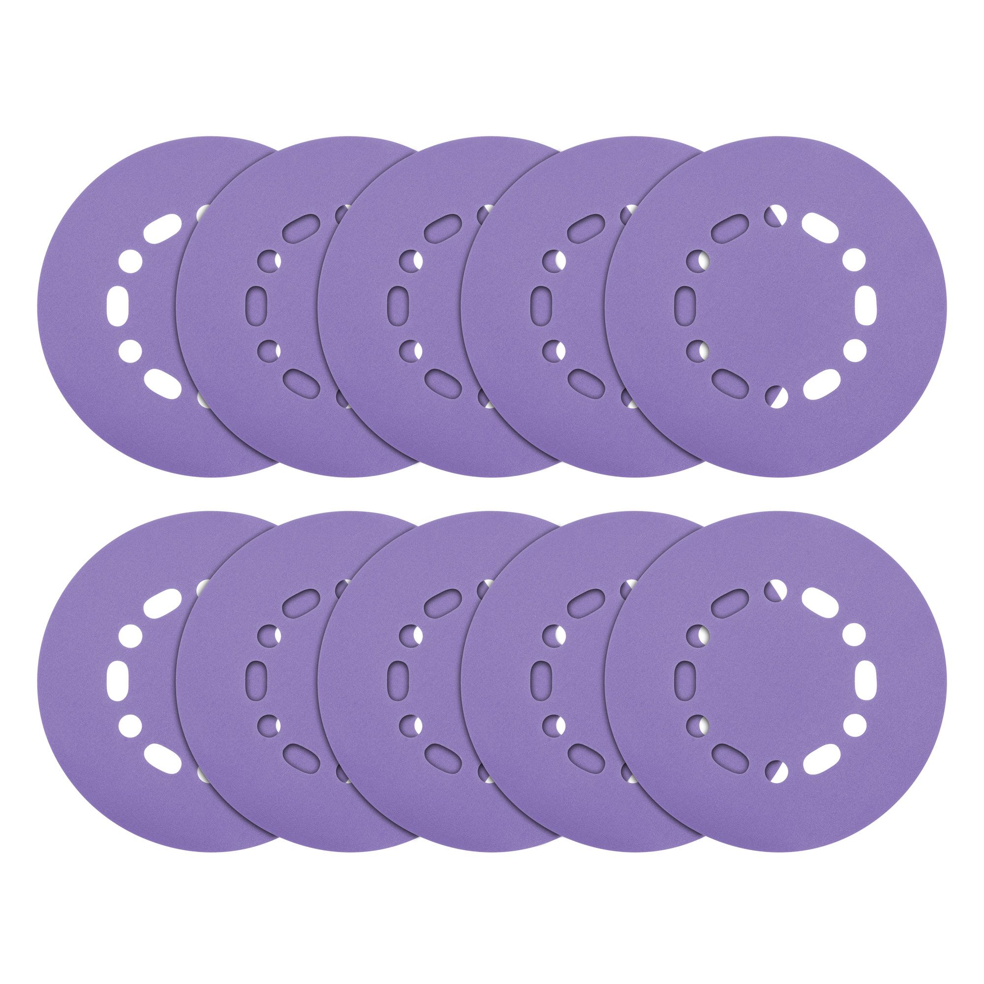 TREND Sanding Discs (240G, 150mm, 10 Piece, Aluminium Oxide)