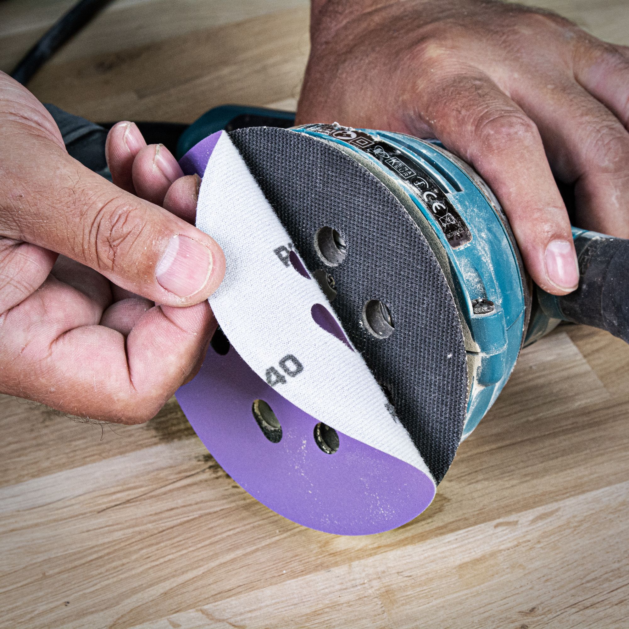 TREND Sanding Discs (240G, 150mm, 10 Piece, Aluminium Oxide) - Image 2