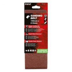 TREND Sanding Belts (120G, 100x610mm, 3 Piece, Aluminium Oxide)
