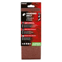 TREND Sanding Belts (40G, 100x610mm, 3 Piece, Aluminium Oxide) - Image 4