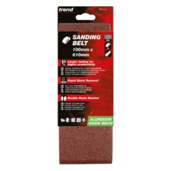 TREND Sanding Belts (80G, 100x610mm, 3 Piece, Aluminium Oxide) - Image 4