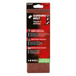 TREND Sanding Belts (80G, 75x457mm, 3 Piece, Aluminium Oxide) - Image 5
