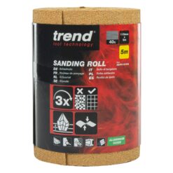 TREND Sanding Roll (40G, 115mmx5m, Aluminium Oxide) - Image 3