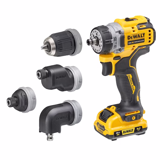 DEWALT 12V Multi-Head Drill Driver Kit (2x3Ah, 57Nm, 4xHeads) - Image 6