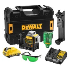DeWalt 12V Cross Line Laser Kit (1x2Ah, Green, 3 Line, 20m) - Image 3