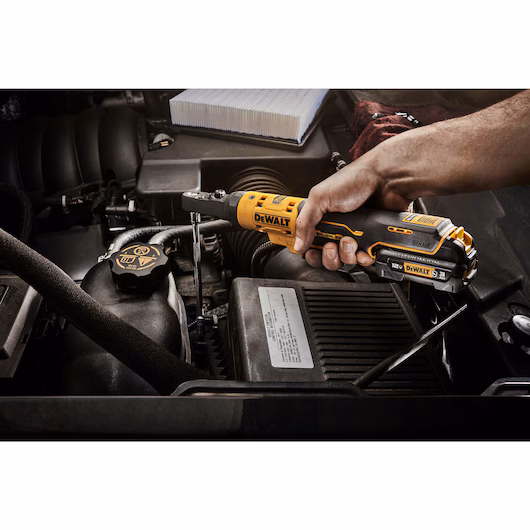 DEWALT 12V Sealed Head Ratchet Bare Unit (1/4"+3/8", 75Nm) - Image 5