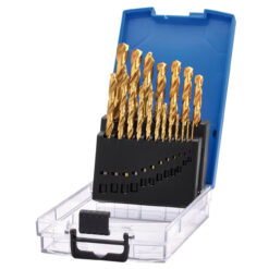 DRAPER Titanium Drill Bit Set (1-10mm, 19 Piece)