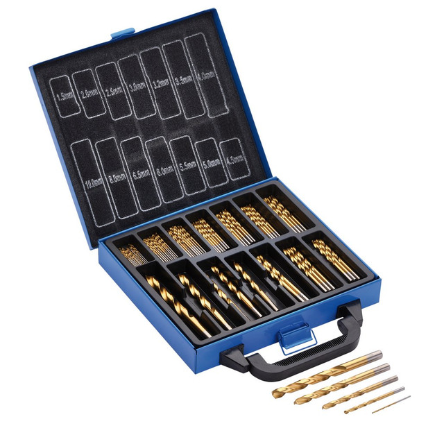 DRAPER Titanium Drill Bit Set (1.5-10mm, 99 Piece) - Image 3