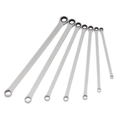 Alternative view of DRAPER Spanner Set (8-19mm, Ratchet, Double Ring, Extra Long, 7 Piece)