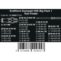 Alternative view of WERA Kraftform Kompakt VDE Interchangeable Screwdriver Set (26 Piece)