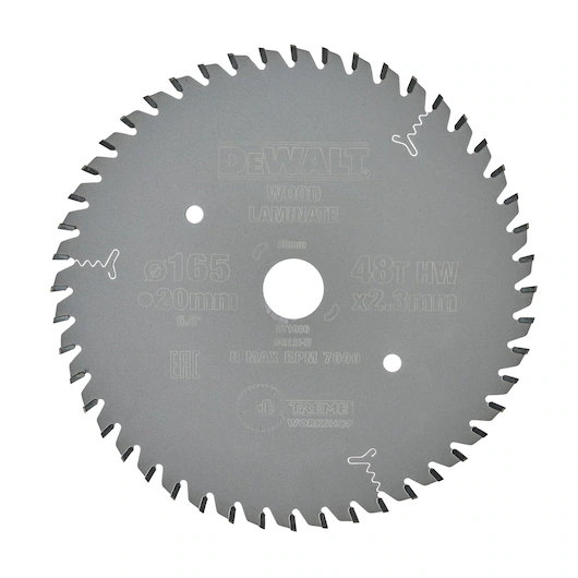 DEWALT Circular Saw Blade (48T TC, 165x2.3x20mm, Extreme) - Image 2