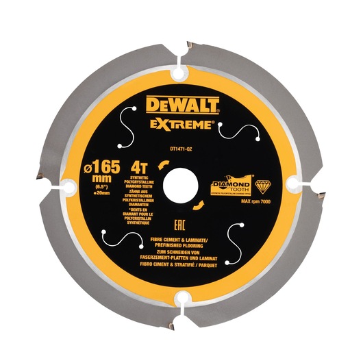 DEWALT Circular Saw Blade (4T PCD, 165x1.8x20mm, Extreme) - Image 2