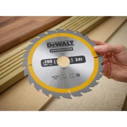 Alternative view of DEWALT Circular Saw Blade (24T, 190x2.6x30mm, Construction)