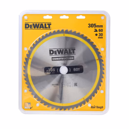 DEWALT Circular Saw Blade (60T, 305x3x30mm, Construction)