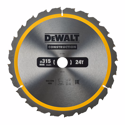 DEWALT Circular Saw Blade (24T, 315x3.2x30mm, Construction) - Image 2