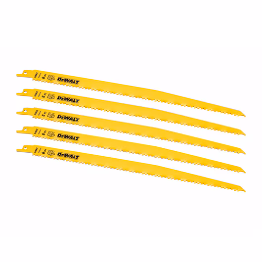 DEWALT Recip Blade (305mm, 6 TPI, 5 Piece, Wood/Nails) - Image 3