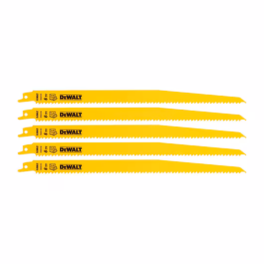 DEWALT Recip Blade (305mm, 6 TPI, 5 Piece, Wood/Nails) - Image 4