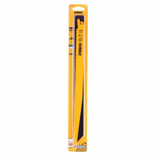 DEWALT Recip Blade (305mm, 6 TPI, 5 Piece, Wood/Nails) - Image 5