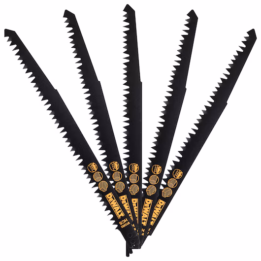 DEWALT Recip Blade (230mm, 4/5 TPI, 5 Piece, Wood) - Image 2