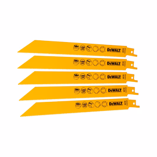 DEWALT Recip Blade (203mm, 14 TPI, 5 Piece, Metal)