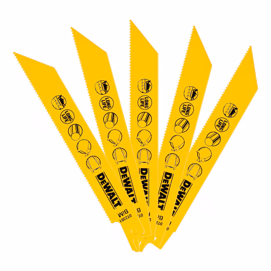 DEWALT Recip Blade (152mm, 14 TPI, 5 Piece, Metal)