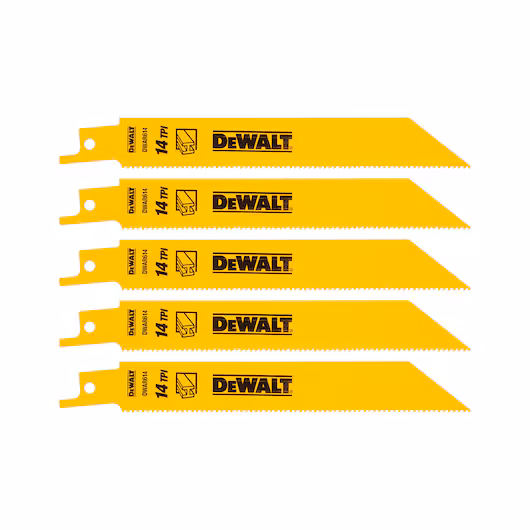 DEWALT Recip Blade (152mm, 14 TPI, 5 Piece, Metal) - Image 4