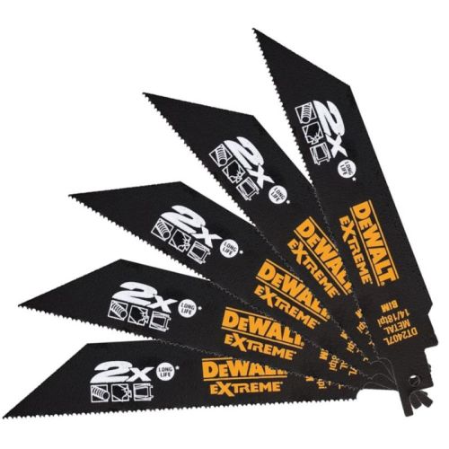 DEWALT Recip Blade (152mm, 14 TPI, 5 Piece, Metal, Extreme)