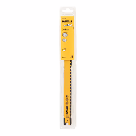 DEWALT Recip Blade (305mm, 3 TPI, 5 Piece, Wood)