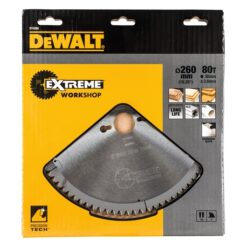 DEWALT Circular Saw Blade (80T TC, 260x2.6x30mm, Extreme)