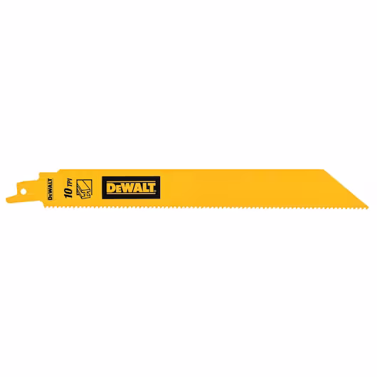 DEWALT Recip Blade (228mm, 10 TPI, 5 Piece, Metal, 25mm)