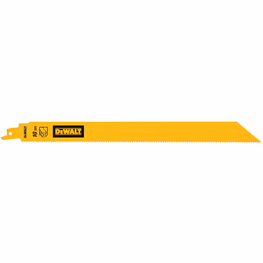 DEWALT Recip Blade (304mm, 10 TPI, 5 Piece, Metal, 25mm)