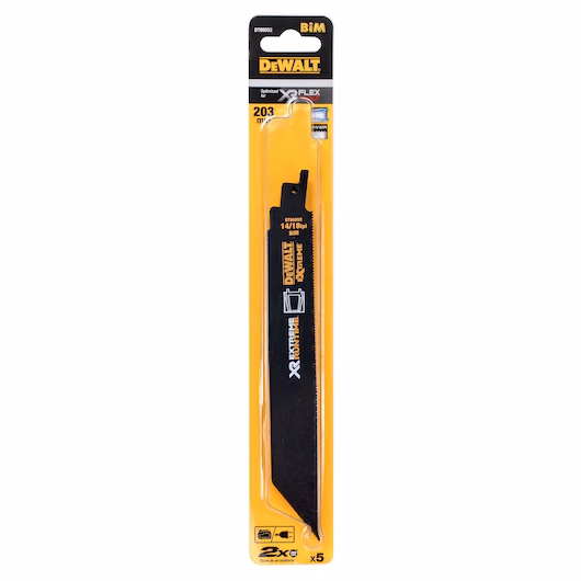 DEWALT Recip Blade (203mm, 14/18 TPI, 5 Piece, Metal, Extreme)