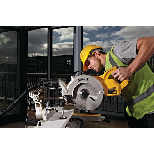 DEWALT 110V Mitre Saw (250mm, 305x85mm, 1850W) - Image 4