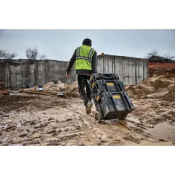 DEWALT Toughsystem 2.0 Trolley Box DS450(60ltr,70kg Load Capacity) - Image 2