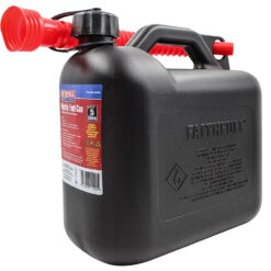 FAITHFULL Plastic Fuel Can (5L, Black)
