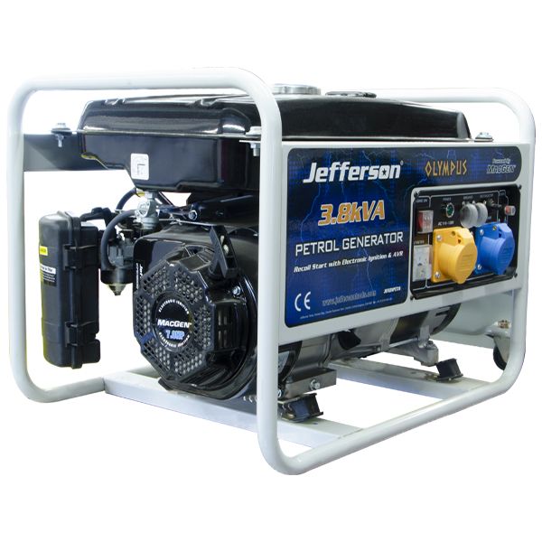 JEFFERSON Petrol Generator (3.8kVA, 3kW) - Image 3