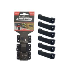 STEALTHMOUNTS Bench Belts (Black, 6 Piece)