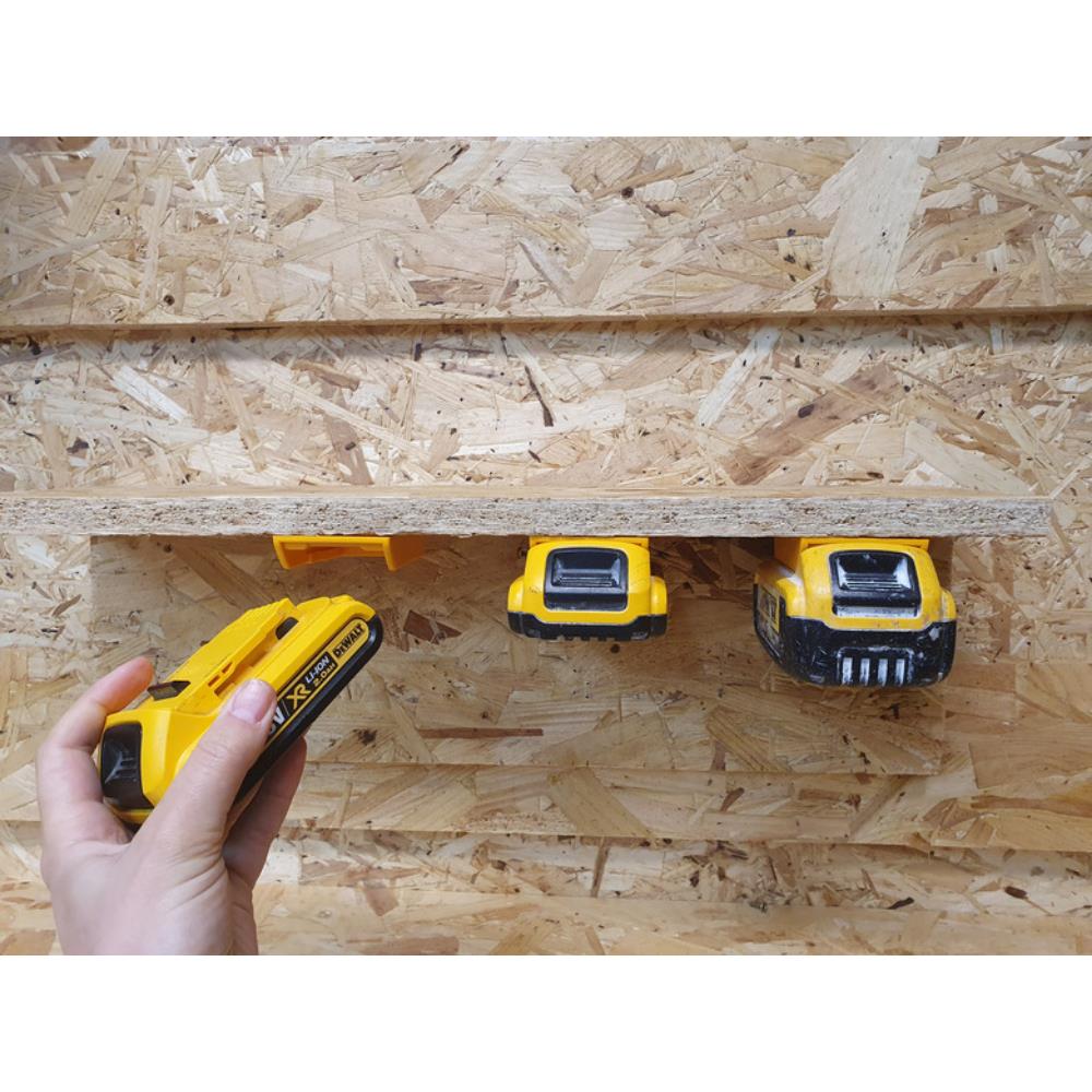 STEALTHMOUNTS Battery Mounts (DeWalt 18V/54V, Yellow, 6 Piece) - Image 3