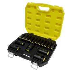 TUNDRA Impact Socket Set (1/2" Drive, 16 Piece, 10-32mm, Deep)