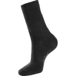 SNICKERS Cotton Socks (Size: 41-44, Black, 3 Piece)