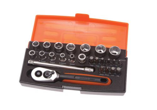 BAHCO Socket Set (1/4" Drive, 25 Piece)